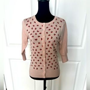 🌷3 for $10!🌷Retro cherry print cardigan